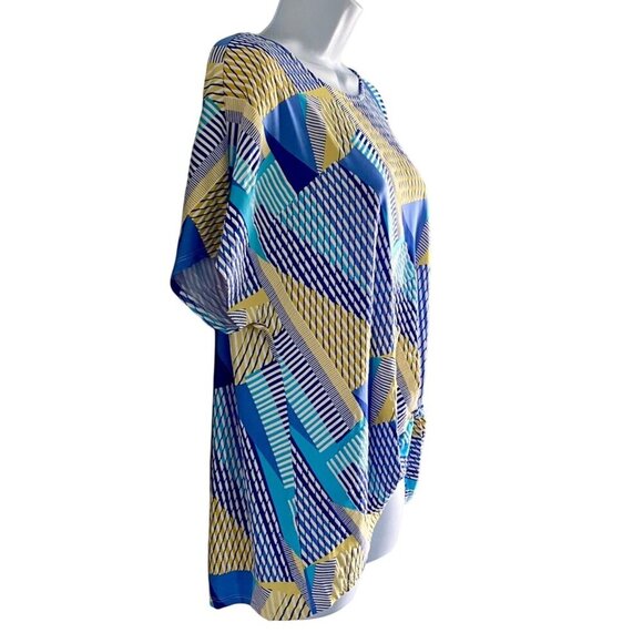 Ruby Rd. Favorites Colorful Textured Short Sleeve Top Women's XS NEW - Picture 4 of 9